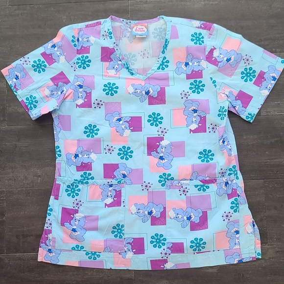 Vintage Care Bear Winter Scrubs Size XS Like New - Picture 1 of 4